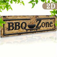 1 buah Produk Datar 2D, Papan Nama Logam dengan Dimensi 16 Inci * 4 Inci, Untuk Seorang Ahli Barbekyu, Menampilkan Dekorasi Taman Retro yang Dirancang oleh Ahli Barbekyu, Cocok untuk Digunakan di Kabin Pria atau Taman (Seperti yang Ditunjukkan pada Diagram Ukuran) - beraneka warna - View 1