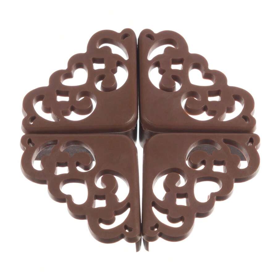 Crown Hollow Silicone Table Corner Protector, Soft Flexible Durable Anti-Collision Corner Guard, Shock-Absorbing Furniture Edge Safety Cushion, Suitable For Baby Protection, Child Safety, Home Protection, Coffee Table, Desk, Cabinet, Random Color Shipment - Multicolor - View 1