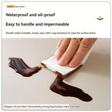 1 Piece Of Desk Mat, Waterproof And Oil-Resistant, Simple And High-End, PVC Leather Computer Mouse Pad And Study Desk Mat, Business Office Study Mat - Khaki - View 4