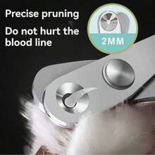 1pc Professional Cat Nail Clippers With Safety Guard Round Hole Anti Bleeding, Perfect For Cats Of All Sizes And Breeds - single hole - View 9