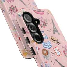 Pink Parisian Phone Case, French Floral Bow  Cover, Coquette Style - 1 Piece Of Picture Color - View 3