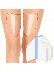 2/10/20pcs Round Invisible Thigh Inner Friction Prevention Patches, Anti-Chafing Thigh Tape, Transparent Skin Protection Patches, Suitable For Women's Inner Thighs And Calves, Comfortable Protection - Multicolor - View 7