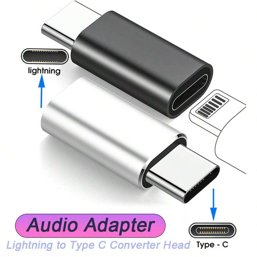 2 cái đầu chuyển Lightning sang Type C tương thích với iPhone 17 Pro Max/17 Pro/17/16 Pro Max/16 Pro/16 Plus/16/15 Pro Max/15 Pro/15 Plus/15, (Không truyền dữ liệu/âm thanh, chỉ sạc)