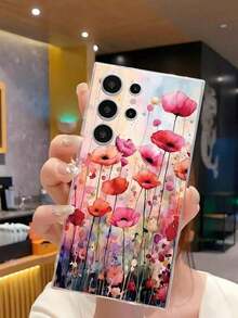 1 Piece Soft Phone Case With Fashionable Tulip Flower Design, Compatible With Huawei, Honor, Galaxy, 12T, 13T - 透明 3 - 查看 4