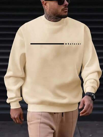Blusa Moletom Gola CarecaBolso Casaco Blusa de Frio Presente Masculino Whatever Confortável Feminino Premium