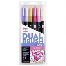 Tombow 56228 Dual Brush Pen Art Markers Sweetheart Portrait 1 Count Pack of 6 - como en la imagen - Ver 2