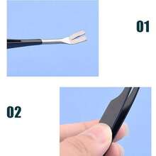 2 In 1 Tick Remover Tool Professional Tick Removal Tweezers For Humans & Pets Pets Flea And Tick Removal Tick Remover Tools - Multicolor - View 8