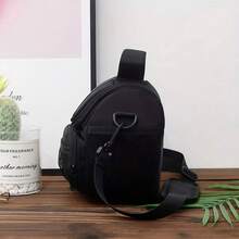 [Funda para cámara digital] Bolso de hombro para SLR - Impermeable y ligero para cruzar el Body para D40/DSLR, accesorios esenciales para fotografía de viaje (gran capacidad) - Gris - Ver 8