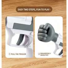 Novelty Rock Paper Scissors Game Toy Gun, Random Gesture Prank Toy For Party & Gatherings - Fair Rock-paper-scissors Game (Lava Gray) - View 3