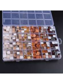 720pcs/Box Glass Mosaic Tiles - High Quality Square Craft Decor, Suitable For Creative Art, Painting, Jewelry Making And DIY Projects - Multicolor - View 20