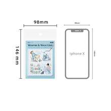 Set de 15 piezas de pegatinas de lista de verificación cálidas y encantadoras, pegatinas lindas de la vida diaria para niñas, hermosas pegatinas decorativas para scrapbooking, diario, planificador y útiles escolares - EXW2312031 - Ver 11