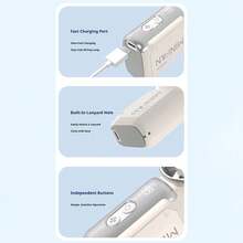 USB Turbo 強力便攜戶外口袋迷你風扇 JF157 高速 199 段手持風扇 1800mAh 旅行必備 - 多色 - 查看 7
