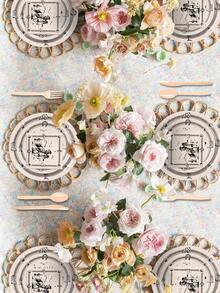 168-Piece Western Cowgirl & Western Racing Theme Disposable Cutlery Set - Decorative Paper Plates, Cups, Napkins, And Cutlery. Perfect For Holiday Parties, Birthday Parties, Themed Events, And Everyday Use. Adds A Festive Atmosphere, Enhances The Party Experience, Perfect For Event Decorations, Decorative Sets, Holiday Occasions, Themed Party Cutlery, Party Planners, Party Supplies Sets, Afternoon Tea Parties, And Tea Parties. - 彩色 - 查看 5