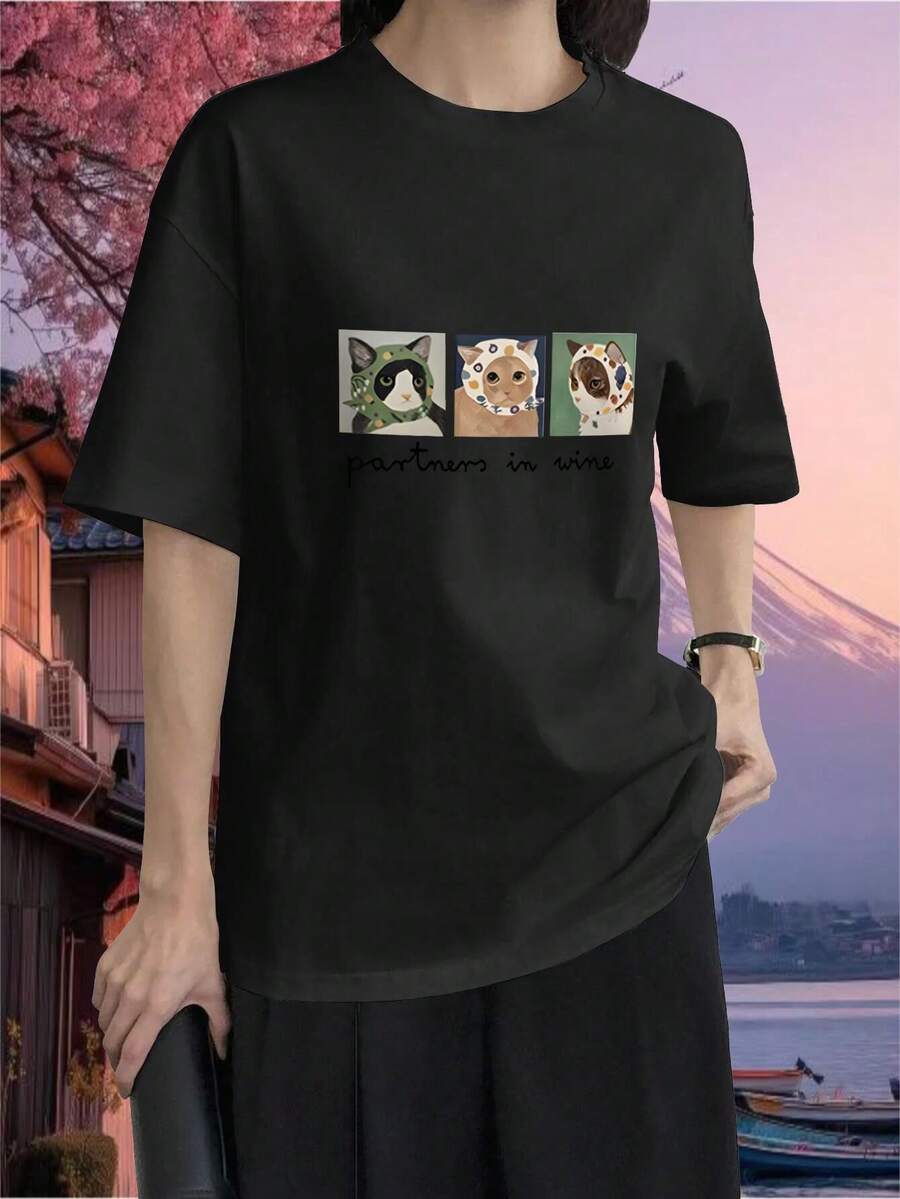 Women T-Shirts - Black - View 1
