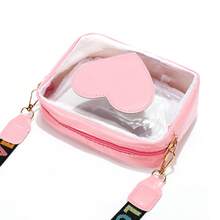 Bolso de mano moderno y versátil para mujer, estilo casual elegante con un toque de alta gama, bolso de hombro estiloso ideal para ir de compras, nuevo bolso bandolera de otoño 2026, bolso cuadrado pequeño casual transparente en forma de corazón, bolso de cámara de moda, disponible para compra al por mayor. - Blanco - Ver 6