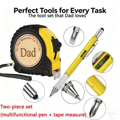 Gift For Dad, Christmas Gift For Dad From Children, Father's Day Birthday Gift For Dad, Woodworking Tool Gift, Carving Ruler That No One Can Surpass You