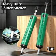 Manual Solder Sucker Desoldering Tool For Electronic Repair Motherboard Desoldering, Heavy Duty Manual Desoldering Kit, Suitable For Electronic Repair, PCB Board, Soldering Accessories - Green - View 2