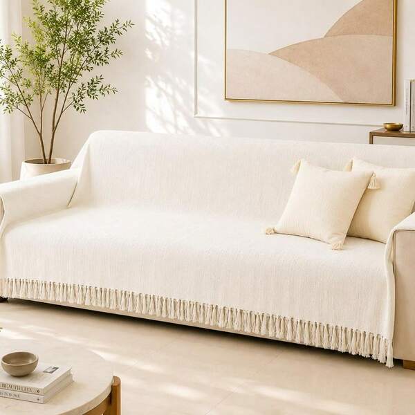Manta Para Sofá Gigante 4,00 x 1,70 XGG Algodão Macio Decorativa Luxo