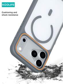 KOOLIFE 磁吸奢華半透明 PC 背板，親膚觸感，全方位防護，防撞防摔 Apple 手機保護殼，附掛繩，適用於 iPhone 17 Pro Max、16 Pro Max、15 Pro Max、14 Pro Max、13 Pro Max、17 Pro、16 Pro、15 Pro、14 Pro、13 Pro、17、16、15、14、13、12 Pro Max、12 Pro、12、11 機型；適合男女日常配戴，節日禮物首選 - 灰色 - 查看 10