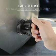 2/4PCs Mini Car Dent Repair Universal Puller Suction Cup Bodywork Panel Sucker Remover Tool Heavy-Duty Rubber For Glass Metal - 2pcs Black - View 3