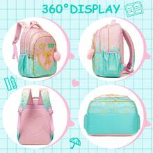 3pcs/Set Girls Floral Print Backpack, Includes Crossbody Bag And Water Bottle Holder, Lightweight Student School Bag Set - Girls' Schoolbag - View 10