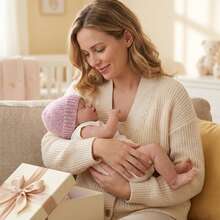 NPK 22" Soft Body Alexis Newborn Size Doll, Realistic Reborn, Soft Touch, Huggable, 3D Visible Skin And Veins, High Quality Doll, Christmas Gift For Girls - As Shown - View 6