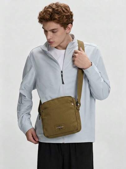 Calvin Klein Men's Multi-Pocket Sturdy Waterproof Travel Sports Shopping Brown K50K512571-LFF