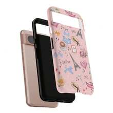 Pink Parisian Phone Case, French Floral Bow  Cover, Coquette Style - 1 Piece Of Picture Color - View 5