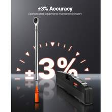 Click Torque Wrench, 3/4 Inch Drive, 100-600 Lbf-Ft / 136-814N.M, Dual-Direction Torque Wrench Set With Dual Range Scales, 48-Tooth, ±3% High Precision, Alloy Steel, For Automobile Repair - 3/4 英寸 - 查看 2