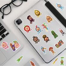40pcs Cute Pink Peach Stickers, DIY Decor For Diary, Notebook, Phone Case, Cup, Guitar, Kids Stickers - Multicolor - View 6