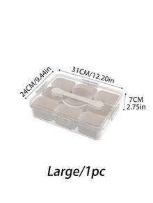 1 cái/2 cái Hộp lưu trữ phụ kiện bàn làm việc thanh lịch, hộp đựng trang sức nắp ấn sáng tạo cho kẹp tóc, ngọc trai, dây buộc tóc, mút trang điểm, cọ, chống nước và chống bụi, phù hợp cho ký túc xá, khách sạn, phòng ngủ, bàn trang điểm - trong suốt - Xem 12