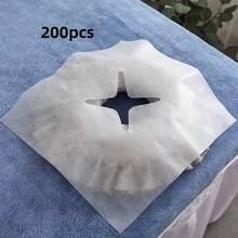5pcs/100pcs/200pcs Disposable Facial Bed Sheets, Thickened Face Pillow Covers For Beauty Salon, Massage Bed - Multicolor - View 12