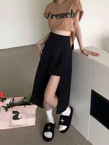Women Skirts - Black - View 1