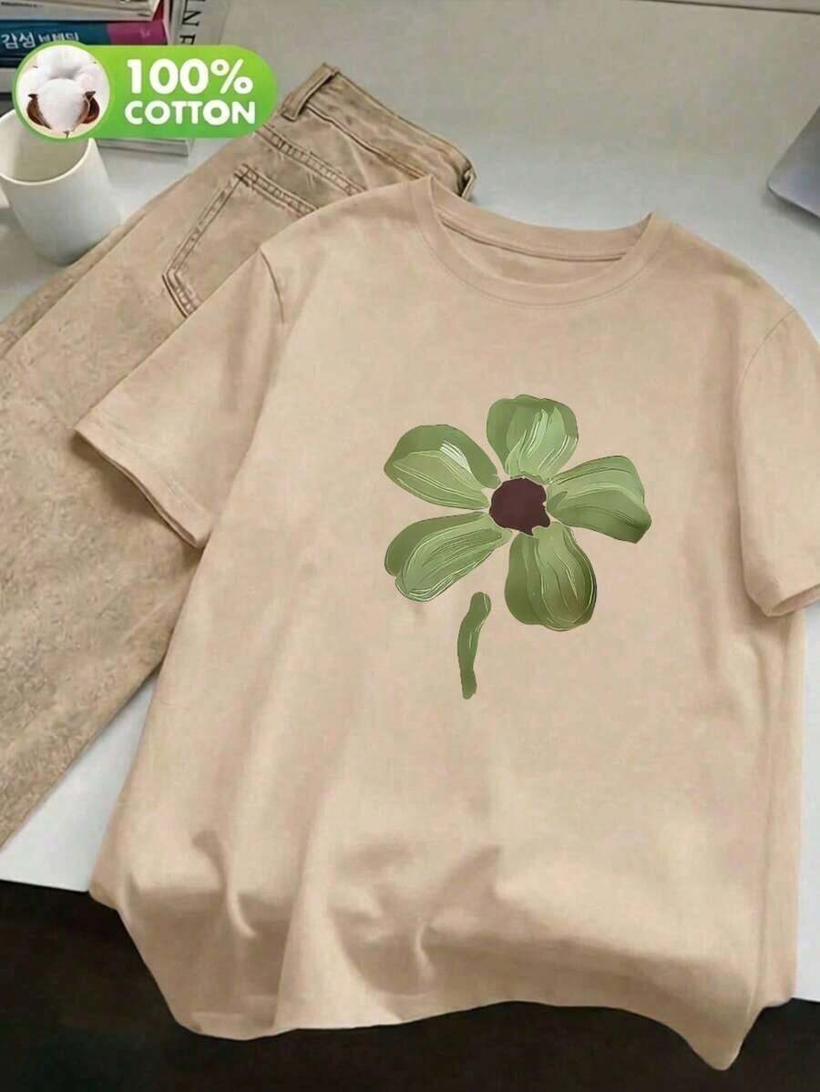 Women T-Shirts - Apricot - View 1