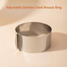 Cake Mold-Cake Ring-Adjustable Round Stainless Steel 6 To 12 Inch, 6 Inch Baking Ring For Supporting Decorating Icing - View 11