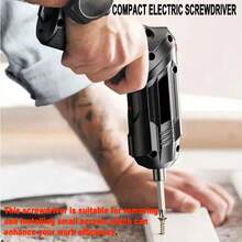 This 3.6V Multi-Functional Rechargeable Electric Screwdriver Tool Set Features A Cordless Drill With Forward And Reverse Rotation Functions. It Can Be Used Continuously And Has An Unimaginable Power Output. It Comes With A Socket And A Screwdriver Bit. It Can Drill Holes And Is Suitable For DIY Electrical Appliance Repair. It Is A Beautiful Gift For Your Husband Or Friends - Black - View 2