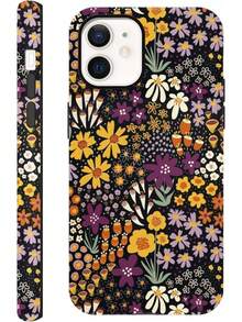 iPhone15 Handyhülle, ,, Sommer-Blumenmuster-Design, geeignet für Mädchen, Schutzhülle, doppelschichtige stoßfeste weiche Silikon-TPU-Hülle, 04 - Weiß 1 - Übersicht 1