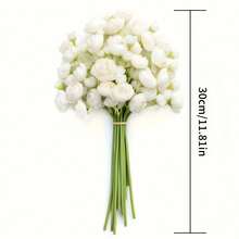 6 piezas de flores de peonía amarillas artificiales de 11.8 pulgadas, peonía y rosa artificiales, rosa falsa, mini peonía amarilla de seda, flores artificiales a granel para ramo de boda, decoración de mesa, despedida de soltera, decoración de habitación, decoración de otoño, arte de pared de sala de estar, decoración de Halloween - Multicolor - Ver 8