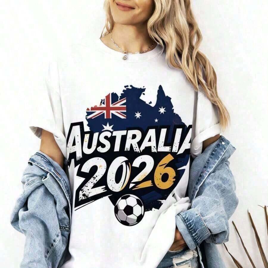 Classic Ivory World Cup 2026 Fan Shirt, Football Lover's Shirt With Ivory Flag, 2026 World Cup Fan Shirt, Gift For The Ivory National Team. Size, Summer Tops. Suitable As A Gift. Women's T-Shirt. Elegant Blouses. Boho Chic. Exquisite Printed T-Shirt. Summer Tee - 白色 3 - 查看 1