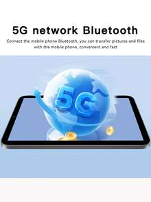 Qetupa 10.1 吋 Android 15 平板電腦，T606 八核 1.6GHz 處理器，4GB RAM+128GB ROM，802.11ax WIFI6 2.4G+5G，藍牙 5.0，Incell FHD(1920x1200)IPS 觸控螢幕，5MP+8MP 雙鏡頭，6000mAh 大電池，支援 1TB 擴充（不含適配器） - 查看 6