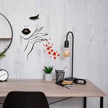 Face Massage Wall Decal , Modern Spa Salon Decor , Vinyl Sticker For Beauty Saloon,Nail Salon And Beauty Salon Mural Design - A - View 6