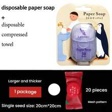 1 Set Portable Disposable Soap Paper Sheets, Convenient Travel Hand Washing Soap Sheets, Essential For Outdoor Camping, Hiking, Schools, Offices, Restaurants And Public Places - One Size Fits All - View 15