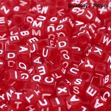 100-300pcs Acrylic Letter Beads, Colorful Bottom English Alphabet Beads, DIY Jewelry Making Materials For Necklace, Bracelet, Pendant, Accessories - Alphabet Beads - View 8