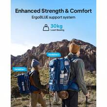 Backpack Power Station Handsfree 1 With 60W Panel Included, 268.8Wh 300W LiFePO4 Solar Generator With A 42L Backpack, All In One Solar Power System For Hiking, Photography, Travel - BLUETTI Handsfree 1+60W Solar Panel - View 2
