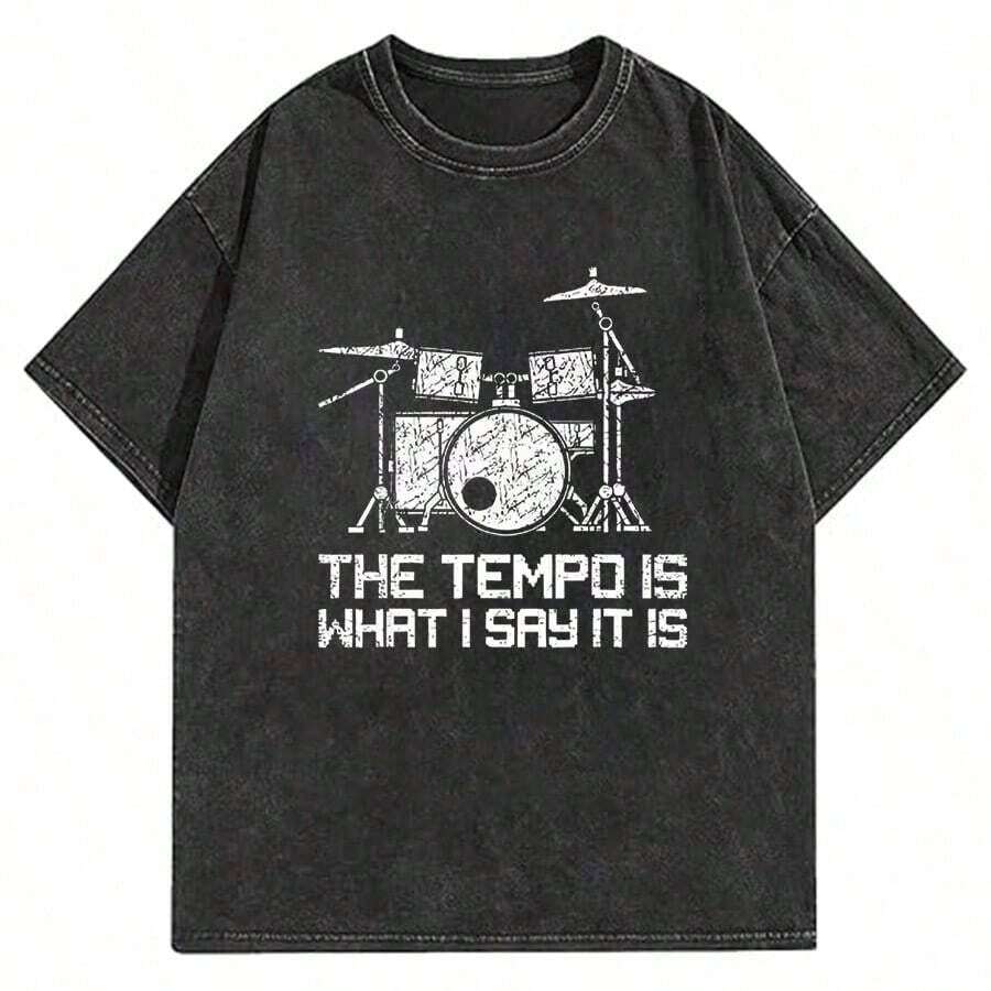 T-Shirt, Sematary T-Shirt, Designer Clothing For Men, New Arrival Tops & Tees, Short Sleeve, Crew Neck, New Arrival, Harajuku Style - 黑色 3 - 查看 1