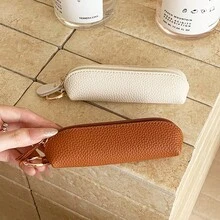 Mini Coin Purse With Lipstick Holder, Cute Japanese INS Style Zippered PU Small Wallet, Bag Charm Accessory For Women - Multicolor - View 3