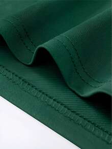 Camiseta de hombre, hecha de algodón puro, tela ligera y transpirable, diseño de cuello redondo, estampado, corte de manga corta, adecuada para la vida cotidiana y otras ocasiones, ideal para primavera y verano. - Verde - Ver 3