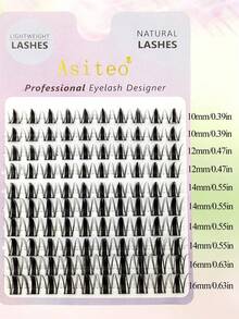 100pcs D-Curl Spiky Anime Style Eyelashes, Suitable For Daily Use, Beginner Eye Makeup, Cosplay, Party, Anime Individual False Eyelashes - D - View 4