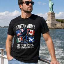 Tartan Army Tour 2026 Tee - Black - View 1