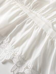 Sweet And Gentle Embroidered Hollow Lace Camisole For Women, Summer White - White - View 6